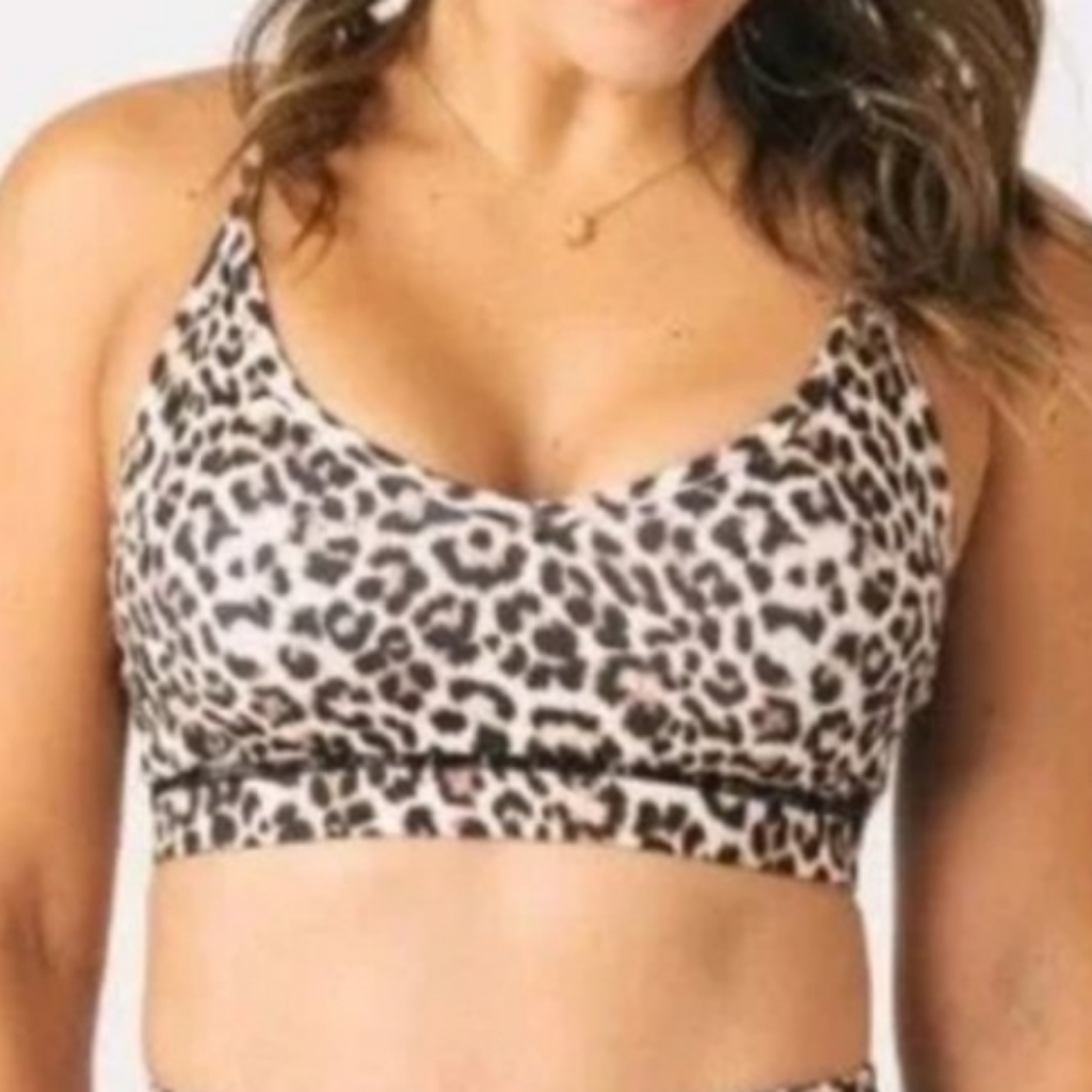 Euc Zyia Active Cheetah Print Mesh Sports Bra